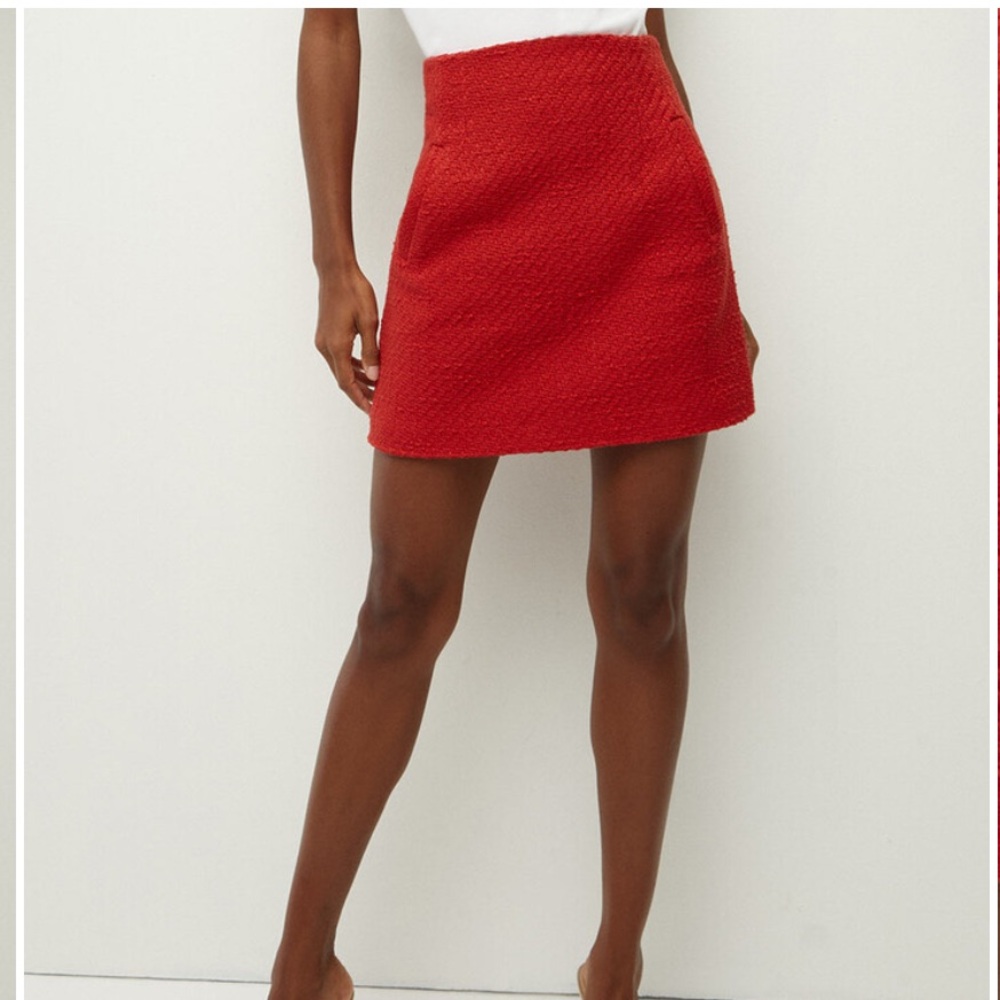 Veronica Beard Roman Tweed Mini Skirt - Picture 5 of 9